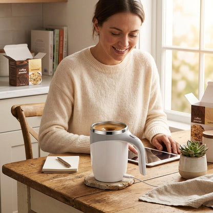 Self-Stirring Coffee Mug
